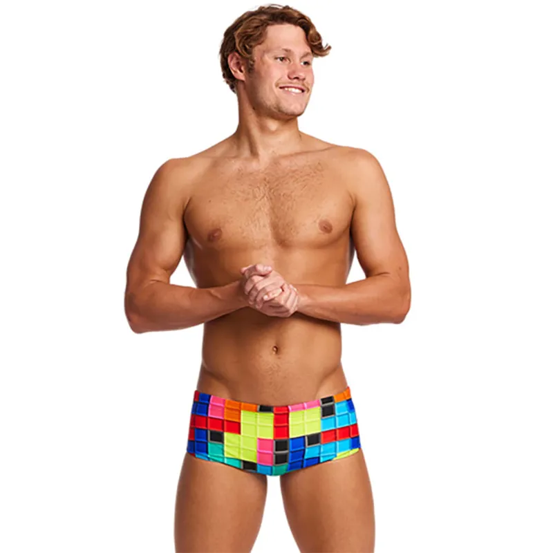 Funky Trunks Men's Sidewinder Trunks Blocked-3